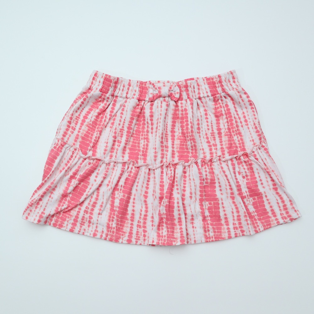 Sweet Butterfly Girls Tie Dye Skirt Shorts Pink White Ruffle Bow Kids 14 16